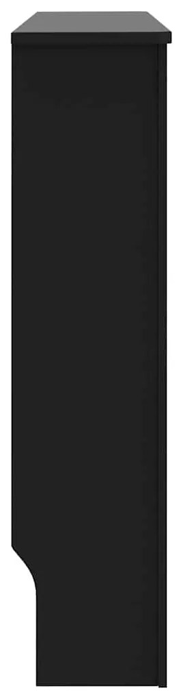 Cobertura de radiador 112x19x81,5 cm MDF preto