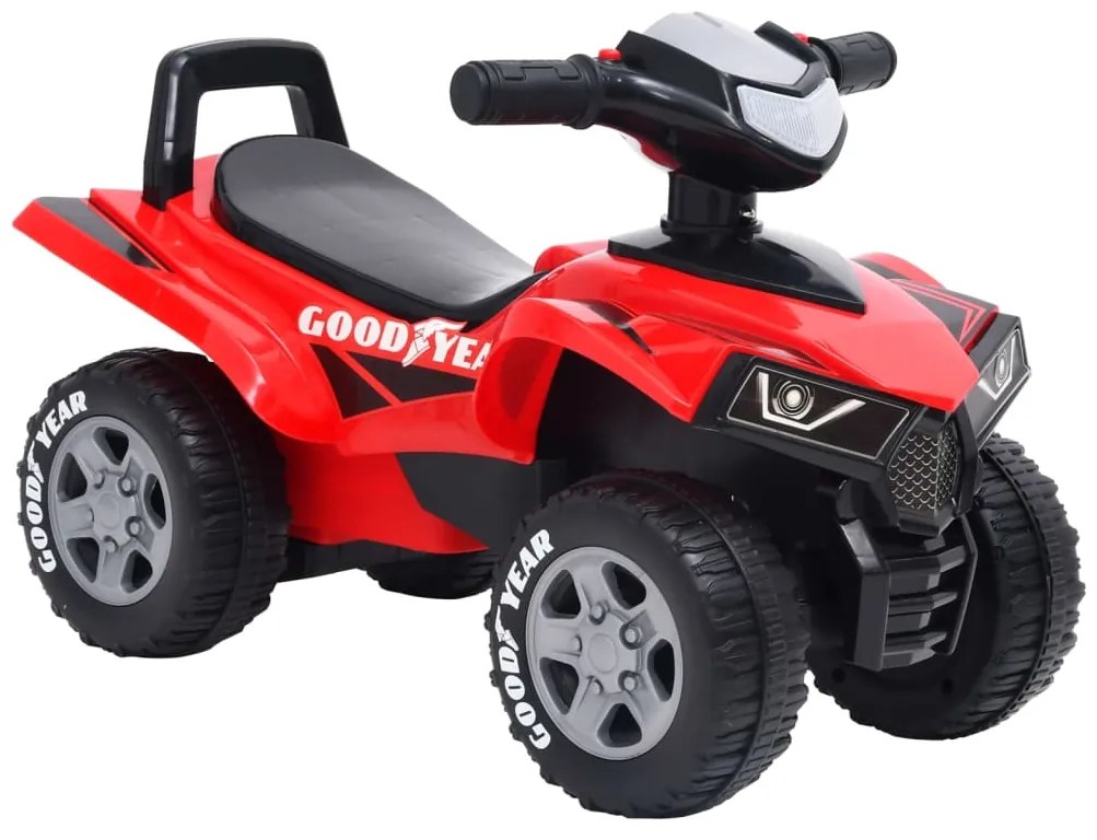 80319 vidaXL Moto-quatro infantil Good Year vermelho