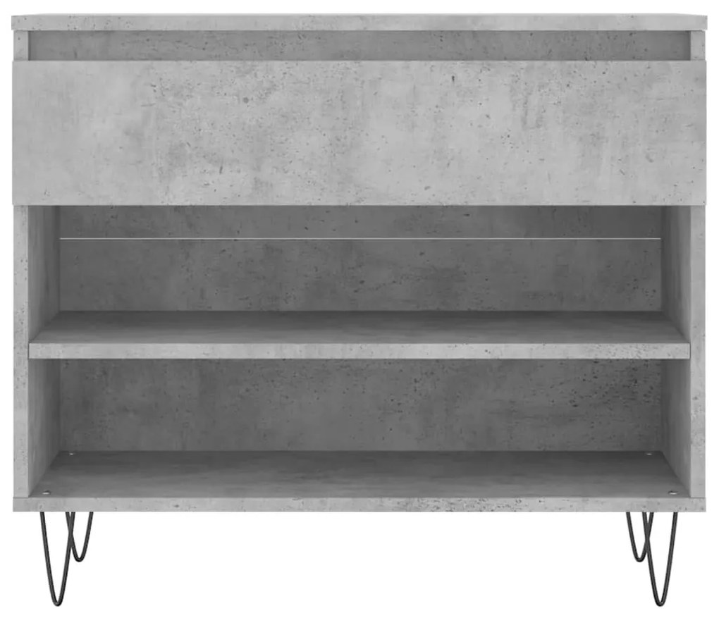 Sapateira 70x36x60 cm derivados de madeira cinzento cimento