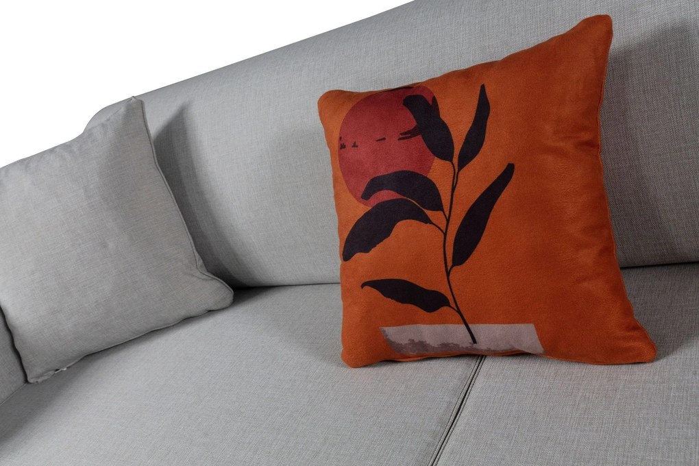 Sofá-Cama de 3 Lugares Leon – Cinzento Claro – 222 cm x 92 cm x 77 cm