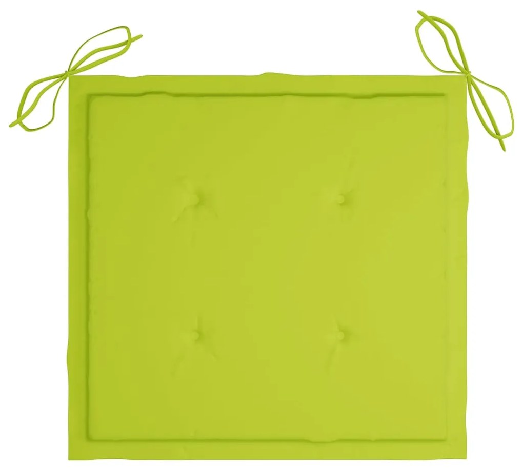 Cadeiras de jardim com almofadões 6 pcs acácia maciça
