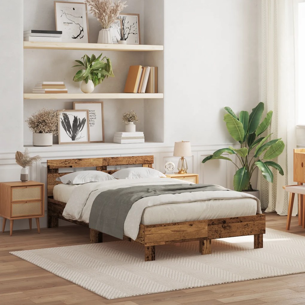Estrado de Cama em Madeira Engenharia Madeira Velha Madeira