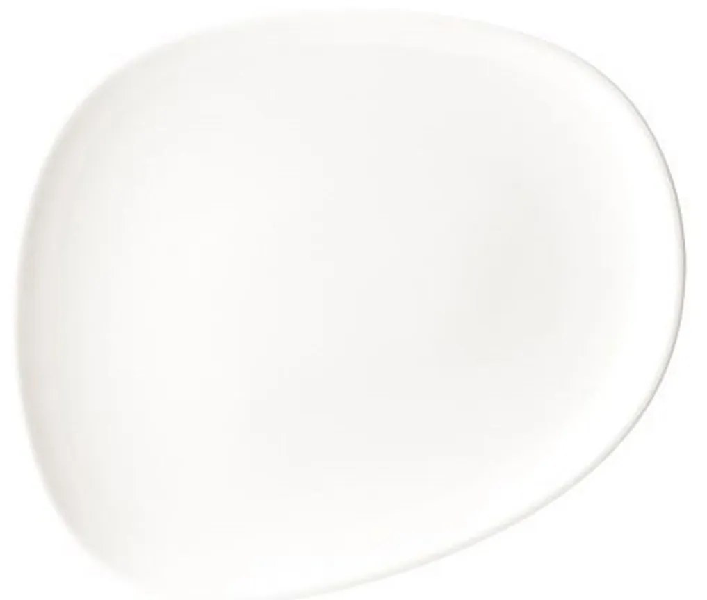 Prato Sobremesa Porcelana Tango Branco 24X19.5cm
