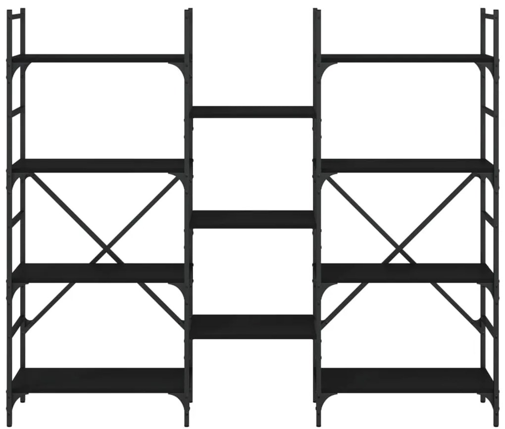 Estante 160x28,5x136,5 cm derivados de madeira preto