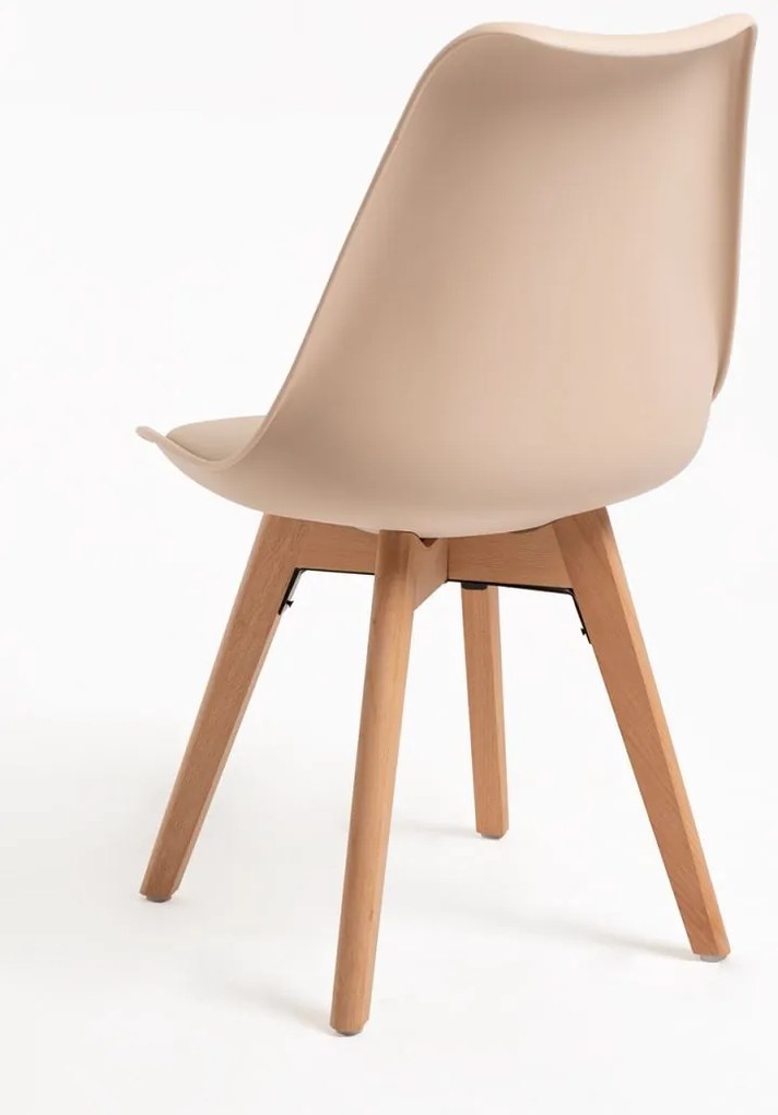 Pack 4 Cadeiras Synk Basic - Beige