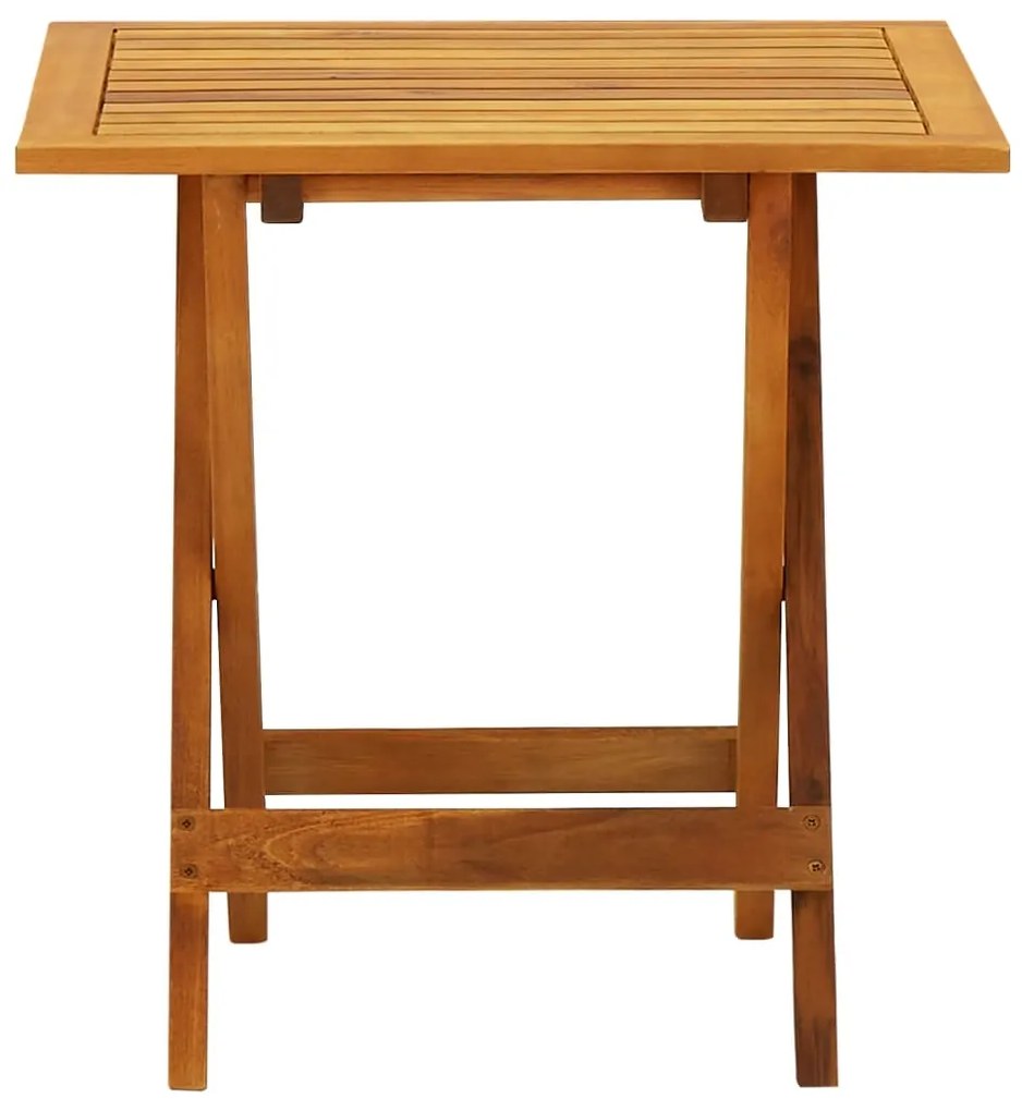 Mesa de bistrô 46x46x47 cm madeira de acácia sólida