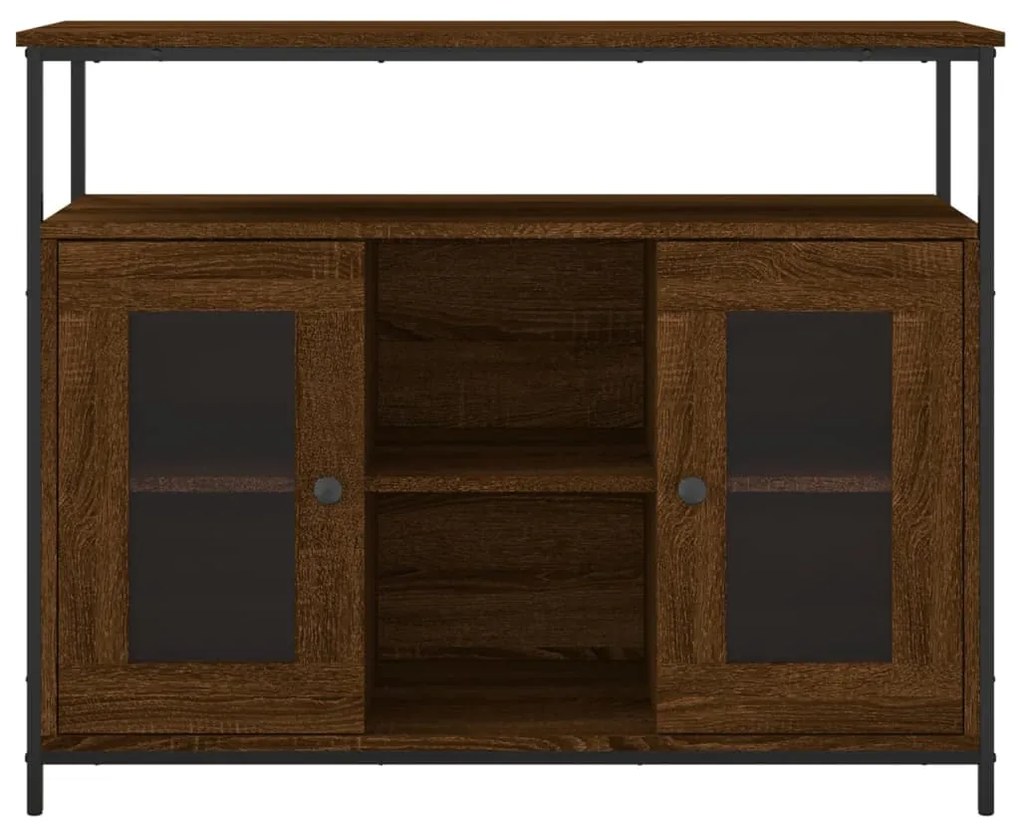 Aparador 100x35x80 cm derivados de madeira carvalho castanho