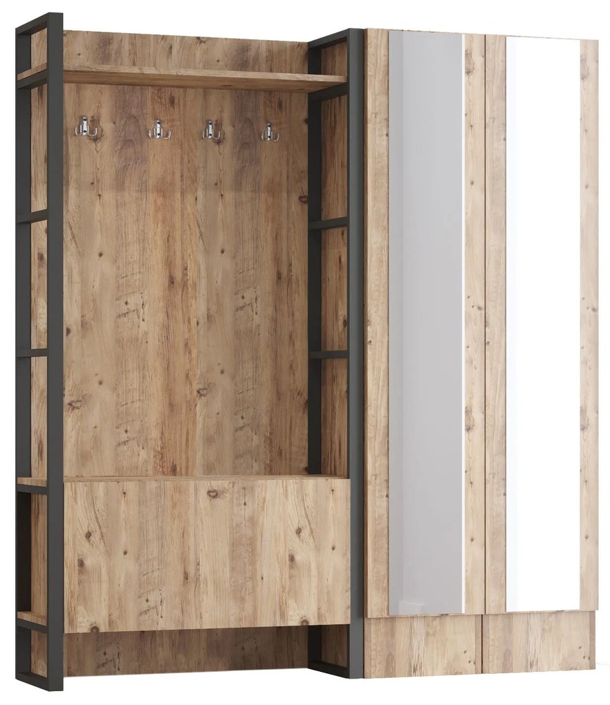 Hall Stand ML17 – Pinho Atlântico – 90x180x34 cm