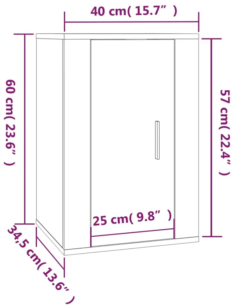 5 pcs conjunto móveis de TV madeira processada branco brilhante