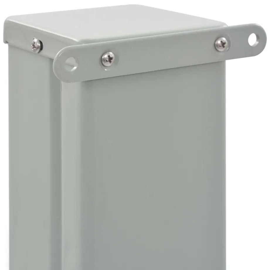 Toldo lateral retrátil para pátio 140x300 cm cinzento