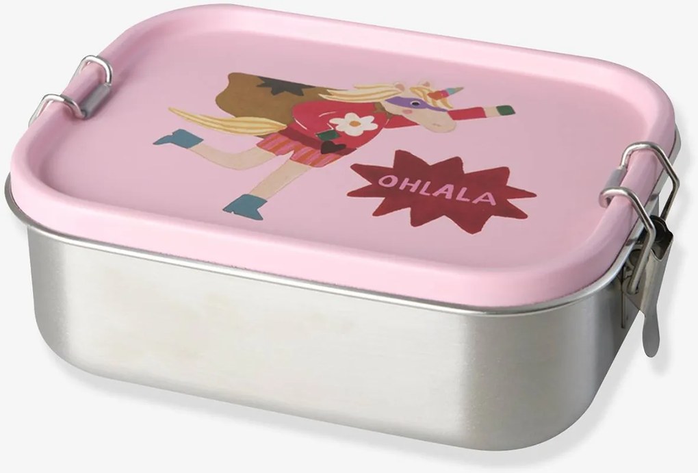 Pequena caixa de almoço de aço inoxidável HERO 800 ml rice rosa