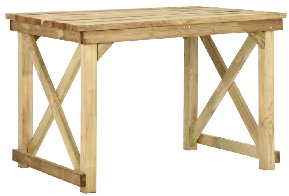 Mesa de jardim 110x79x75 cm madeira de pinho impregnada