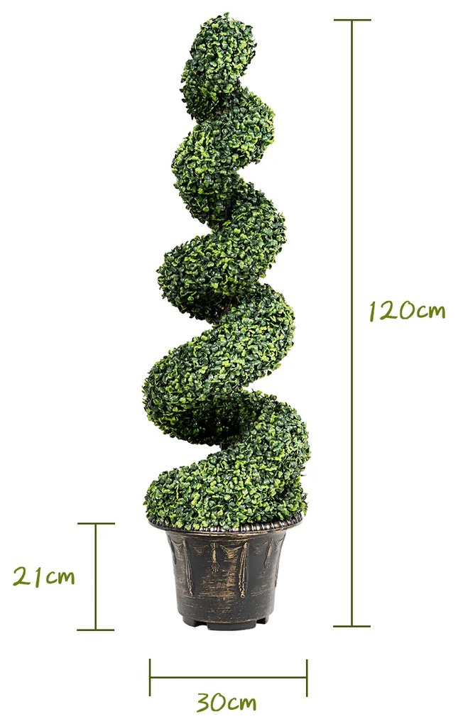 Planta Decorativa Artificial para o Jardim Casa Escritorio 120 x 30 x 30 cm Verde