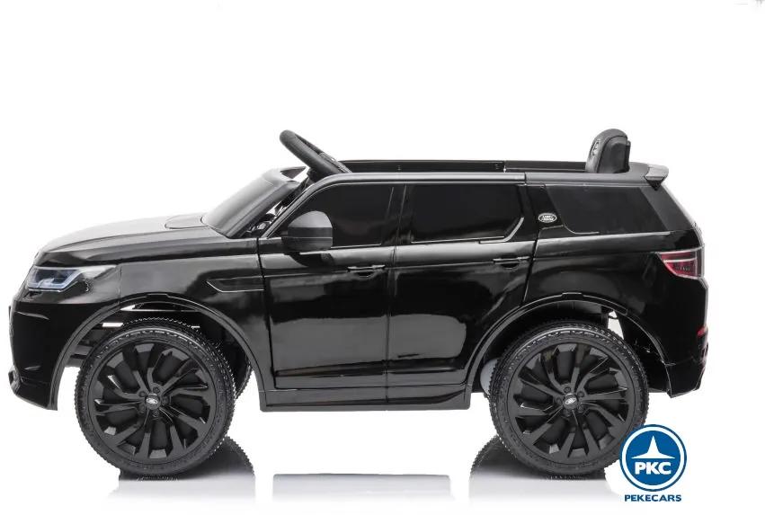 Carro eletrico crianças Land Rover Discovery Sport 12V 2.4G Preto Metalizado