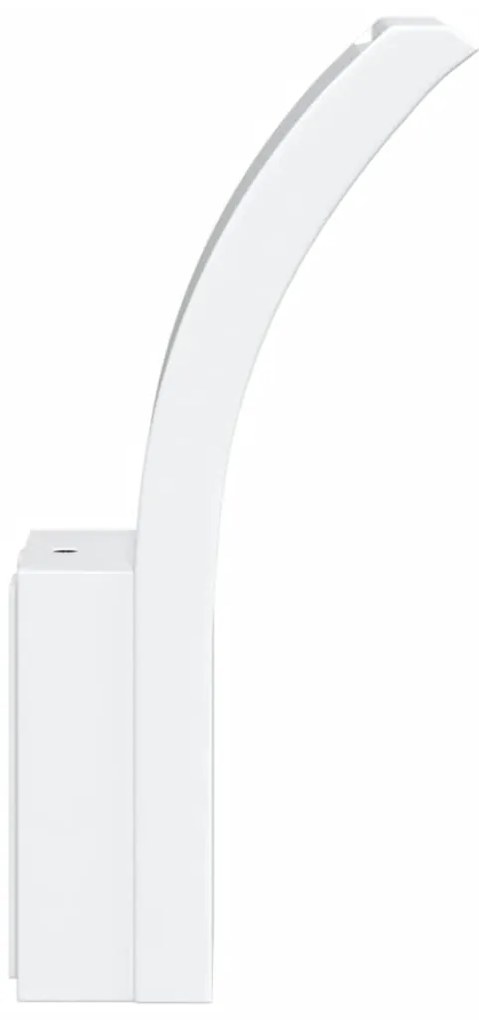 Candeeiros parede LED p/ exterior 2 pcs alumínio fundido branco
