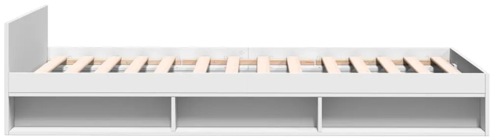 Estrutura cama c/ gaveta 75x190 cm derivados de madeira branco