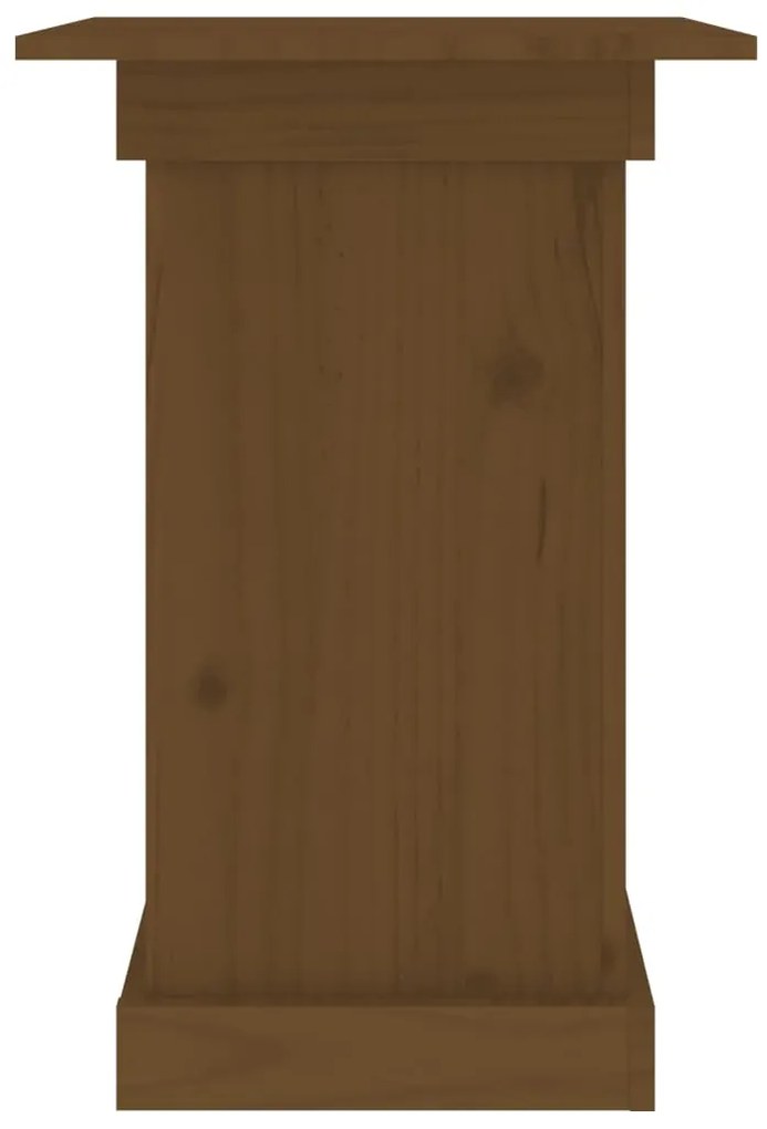 Suporte de vasos 40x40x60 cm madeira pinho maciça castanho-mel