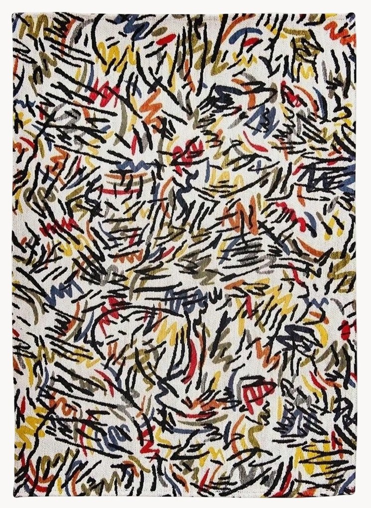 Tapete jacquard de tecelagem plana Graffito