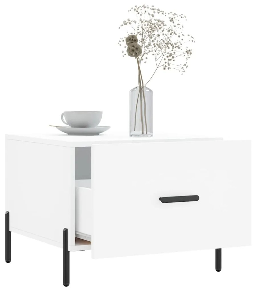 Mesa de centro 50x50x40 cm derivados de madeira branco