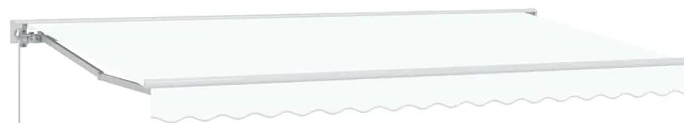 Toldo Retrátil Manual Branco 400x200 cm