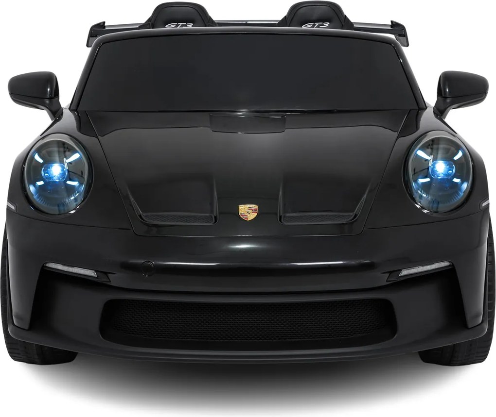 Carro elétrico para Crianças 24V 4x4 2 lugares Porsche 911 GT 3, Rodas Espuma EVA Preto