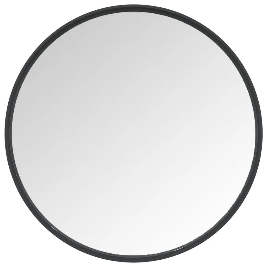 Espelho de parede 40 cm preto