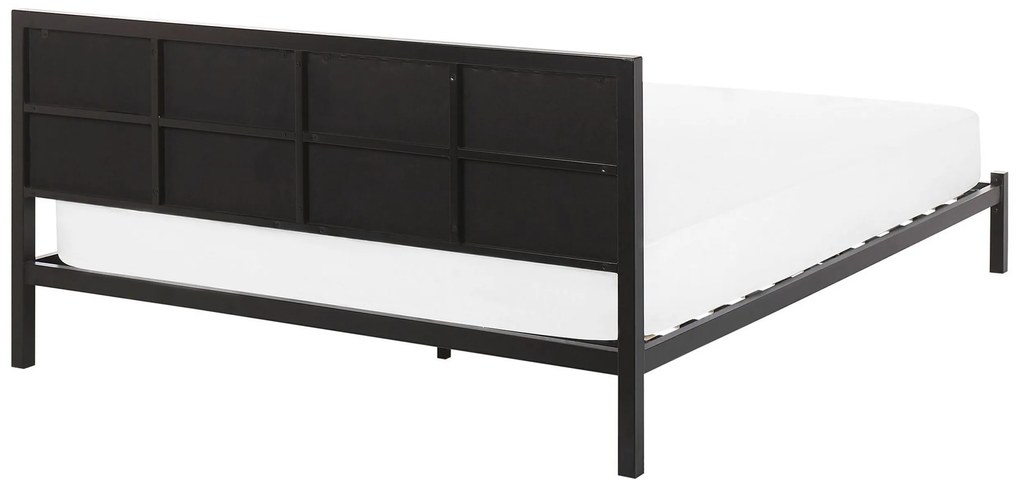 Cama de casal em metal preto 160 x 200 cm CLAMART Beliani