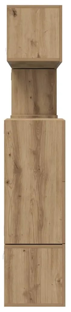 Conjunto de móvel de TV 10 pcs carvalho artisiano