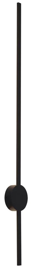 Candeeiro de parede moderno preto 100cm incl. LED - Clockwise Moderno