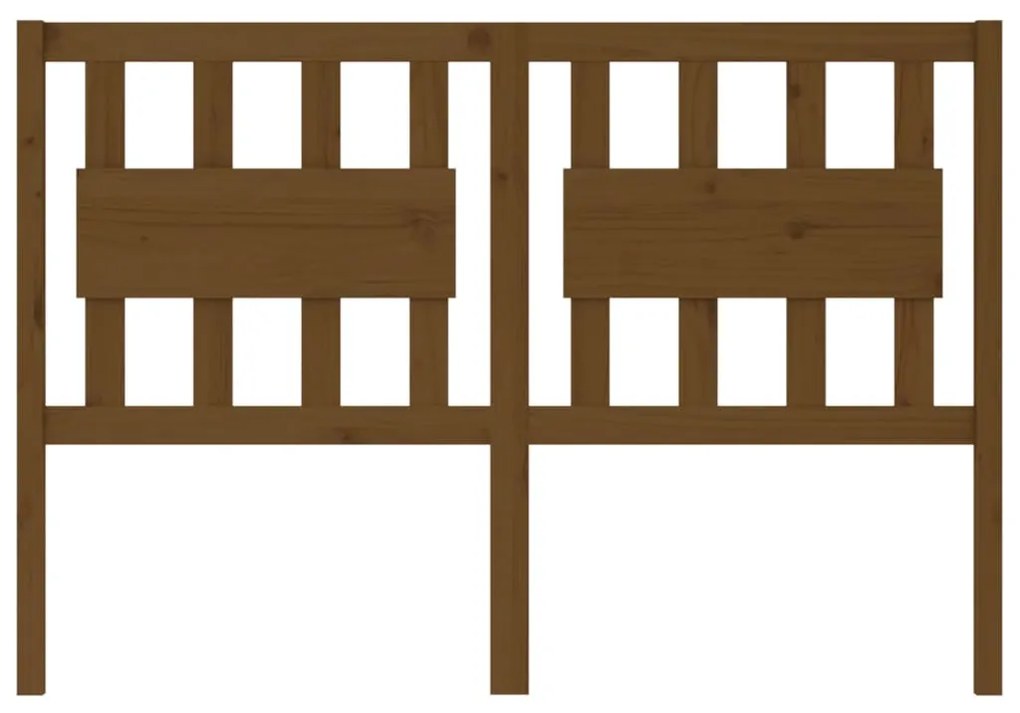 Cabeceira de cama 125,5x4x100 cm pinho maciço castanho mel