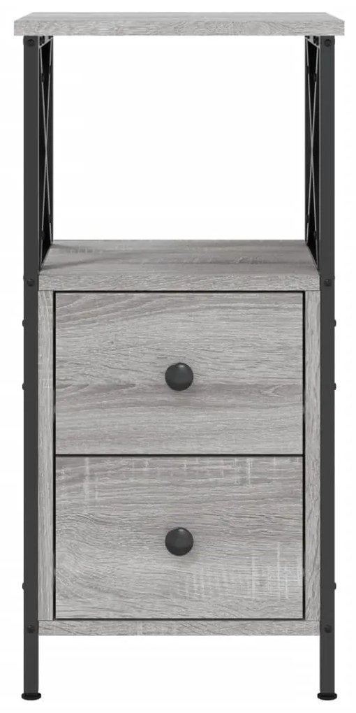 Mesa cabeceira 34x35,5x70 cm derivados madeira cinza sonoma
