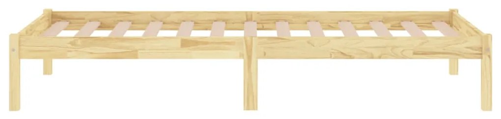 Estrutura de cama 90 x 200 cm madeira de pinho maciça