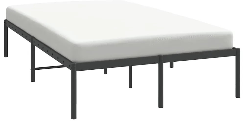 Estrutura de cama 135x190 cm metal preto