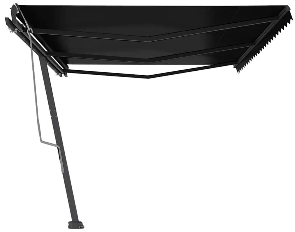 Toldo retrátil manual independente 600x300 cm antracite