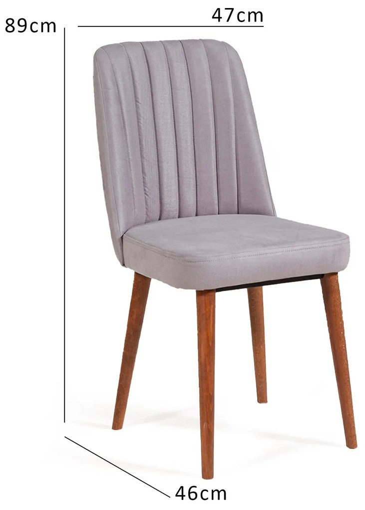 Cadeira Vina – Nogal – 47x89x46 cm