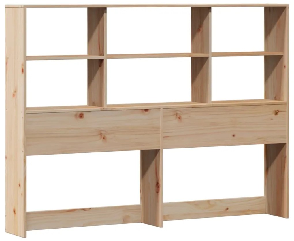 Cama com estante sem colchão 120x190 cm pinho maciço