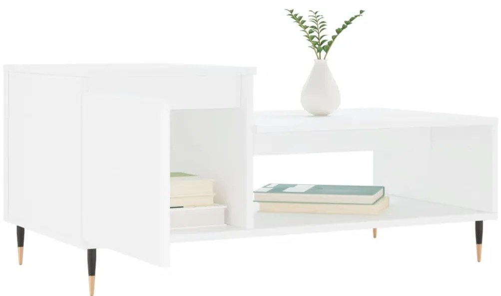 Mesa de centro 100x50x45 cm derivados de madeira branco