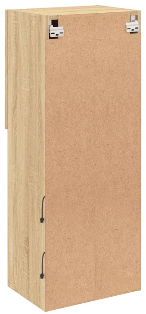 Móvel de TV com luzes LED 40,5x30x102 cm carvalho sonoma