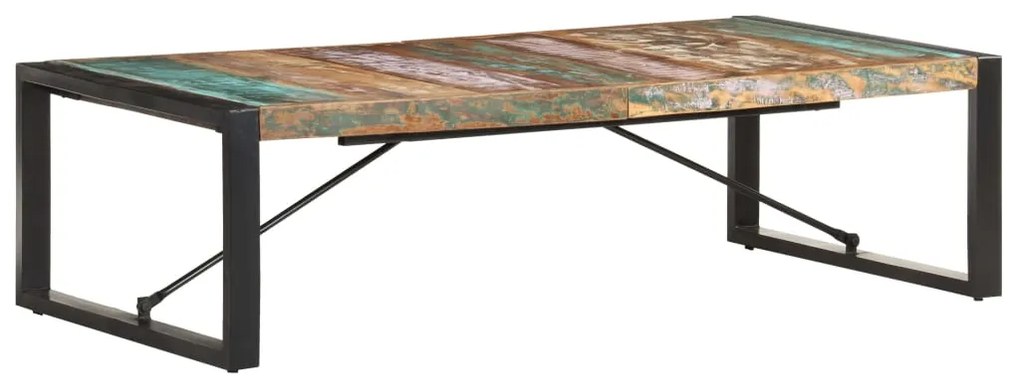 vidaXL Mesa de centro 140x70x40 cm madeira recuperada maciça