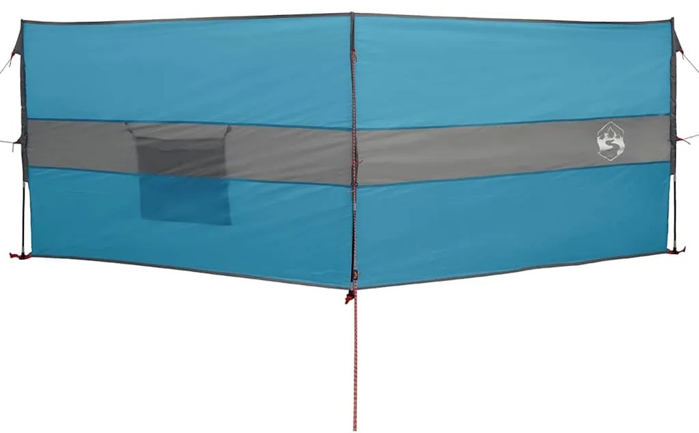 Corta-vento de campismo 344x120 cm impermeável azul