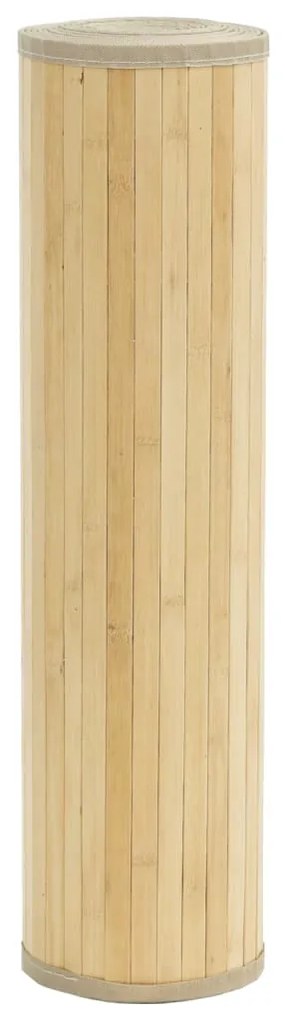 Tapete retangular 60x1000 cm bambu cor natural clara