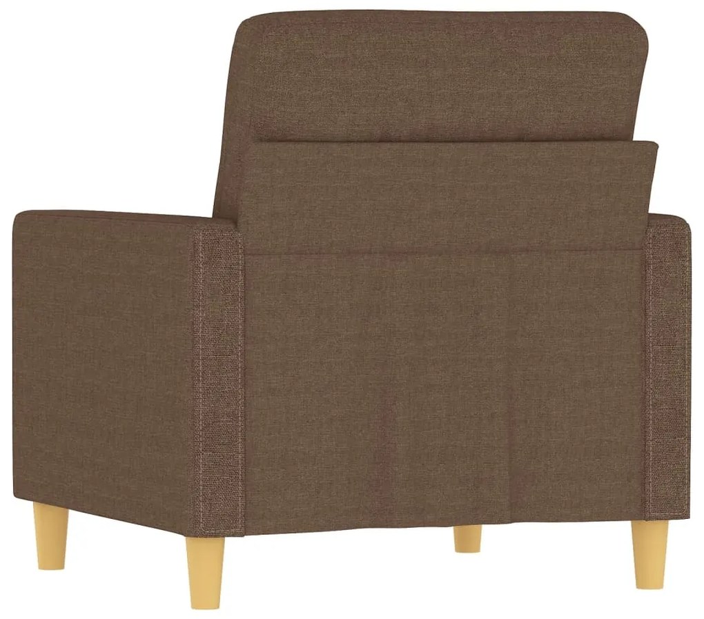Poltrona 60 cm tecido castanho