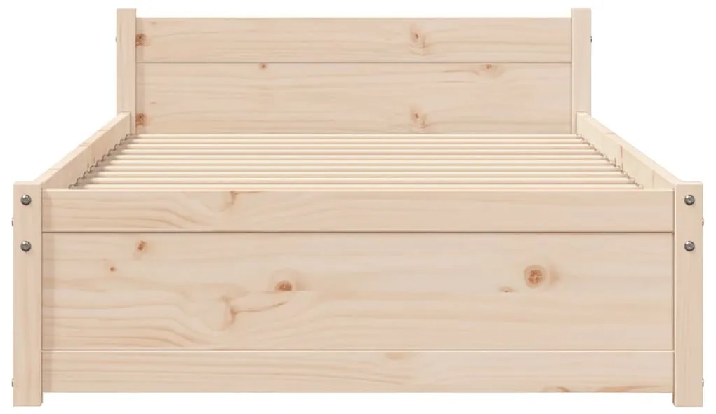 Estrutura cama pequena solteiro 75x190 cm madeira maciça