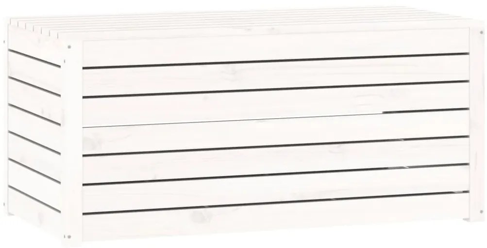 4 pcs conjunto de caixas de jardim pinho maciço branco