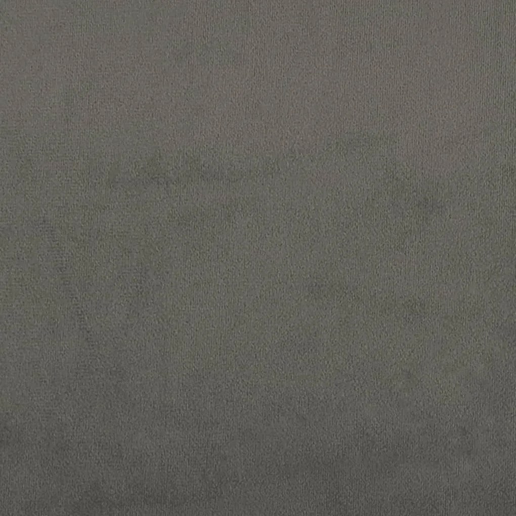 Cabeceira de cama veludo 90x5x78/88 cm cinzento-escuro