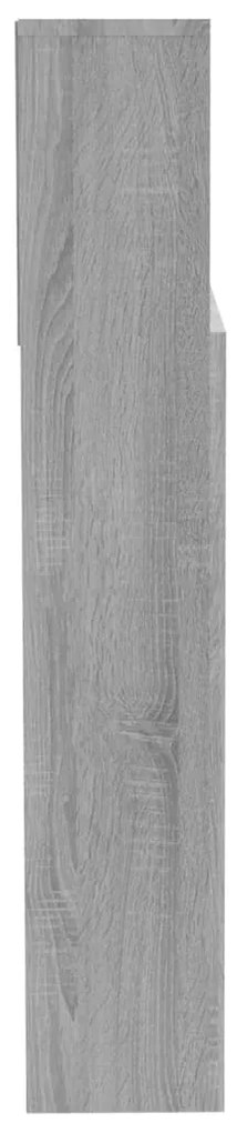 Armário de cabeceira 200x19x103,5 cm sonoma cinzento