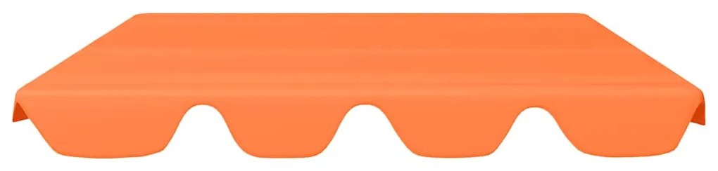 Toldo suplente p/ baloiço de jardim 150/130x105/70 cm laranja