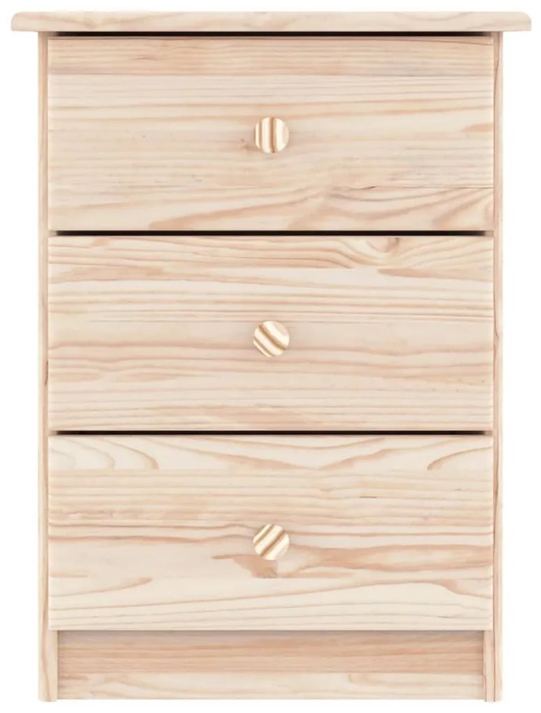 Mesa de cabeceira ALTA 41x35x55,5 cm madeira de pinho maciça