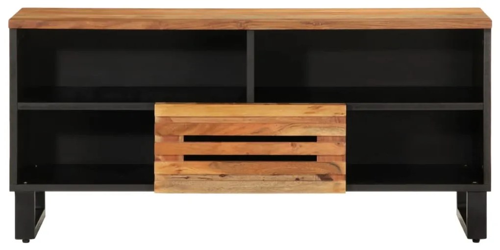 Móvel de TV 100x34x46 cm madeira de acácia maciça