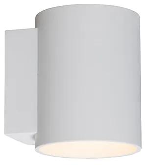Luminária de parede redondo branco - Sola Design,Moderno